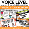 voice level charts social story and social skills activities