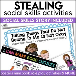 Stealing Social Story Social Skills & Social Emotional Learning Activities Honesty