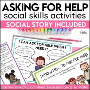 asking for help social story social skills activities