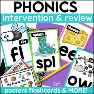 phonics intervention posters and flashcards