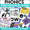 Phonics Intervention Review Posters Flash Cards Sound Charts