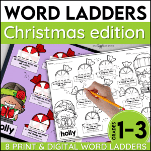 Christmas Word Work Activities Word Ladders