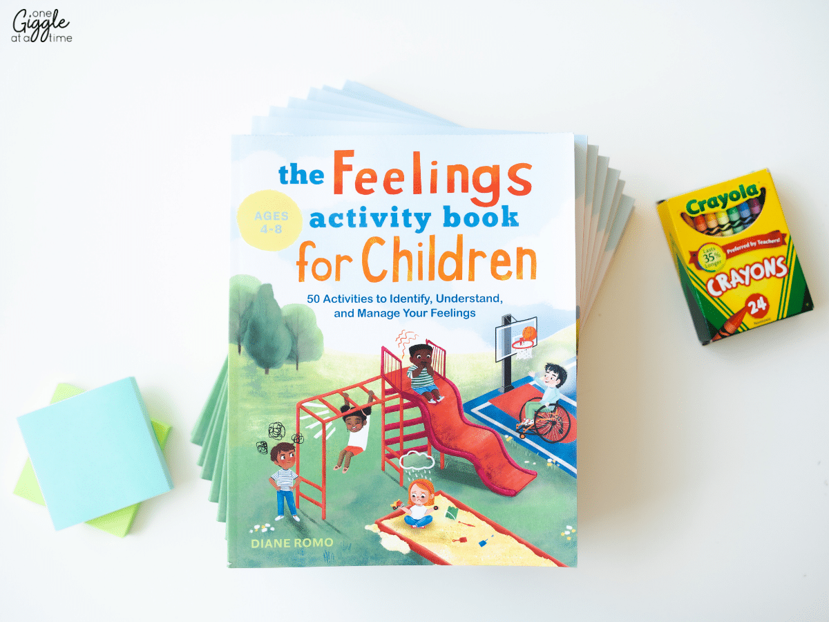feelings activity book for children to support executive functioning skills