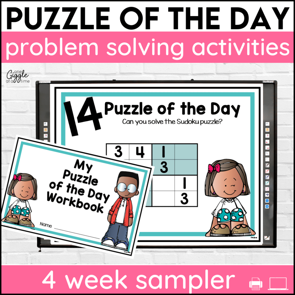 puzzle of the day problem solving activities sampler