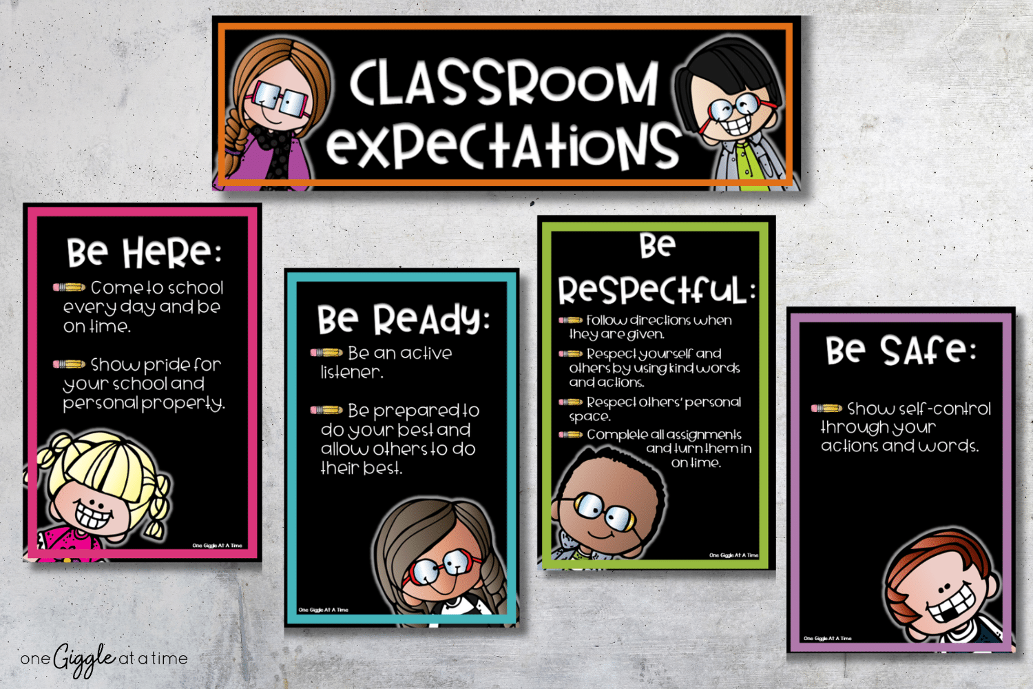 display classroom expectations to plan for the first day of school