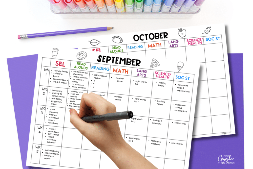 free yearly curriculum planning calendar