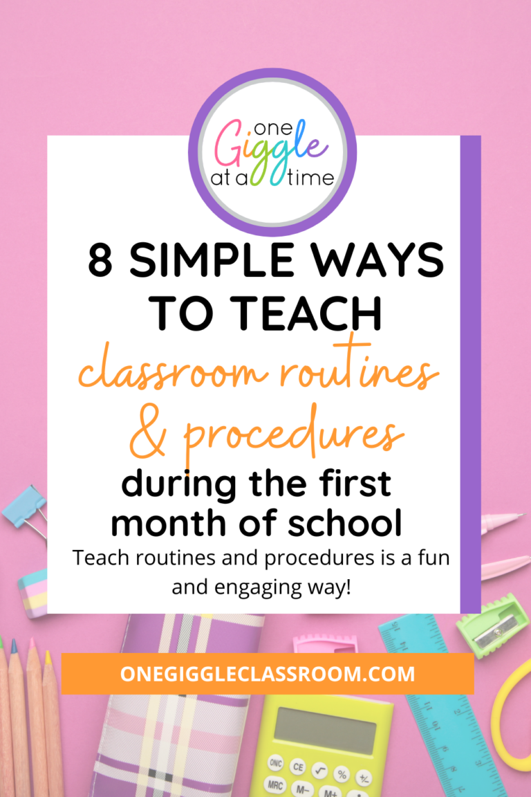 ways to teach classroom routines and procedures