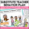 substitute teacher social story behavior plan sub binder activities