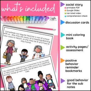 substitute teacher behavior plan sub binder activities