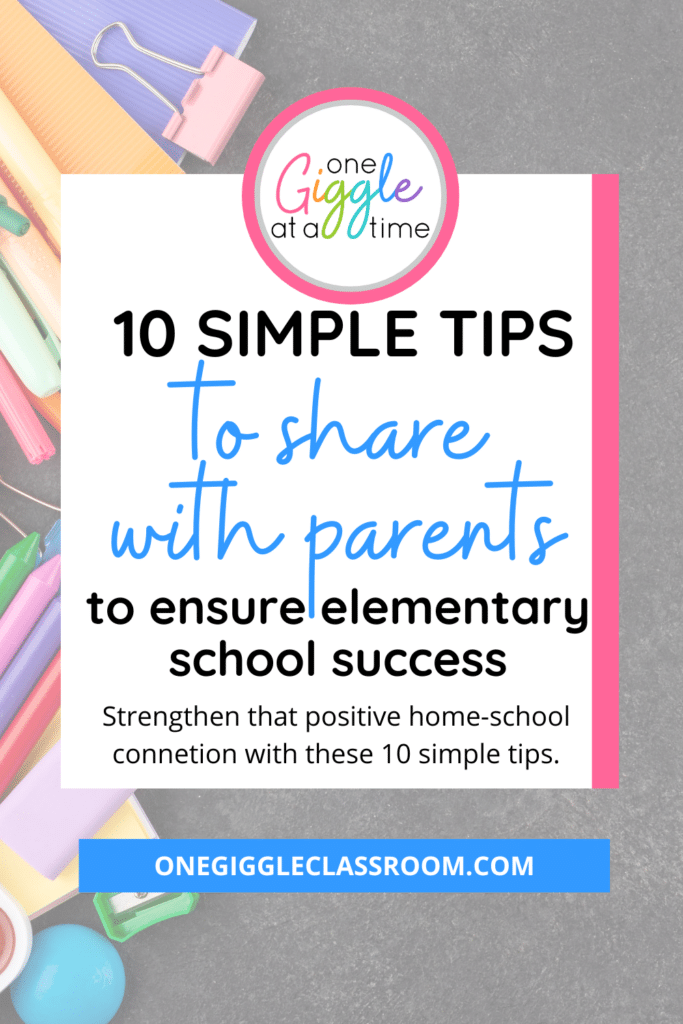 increase positive home-school connection with parents