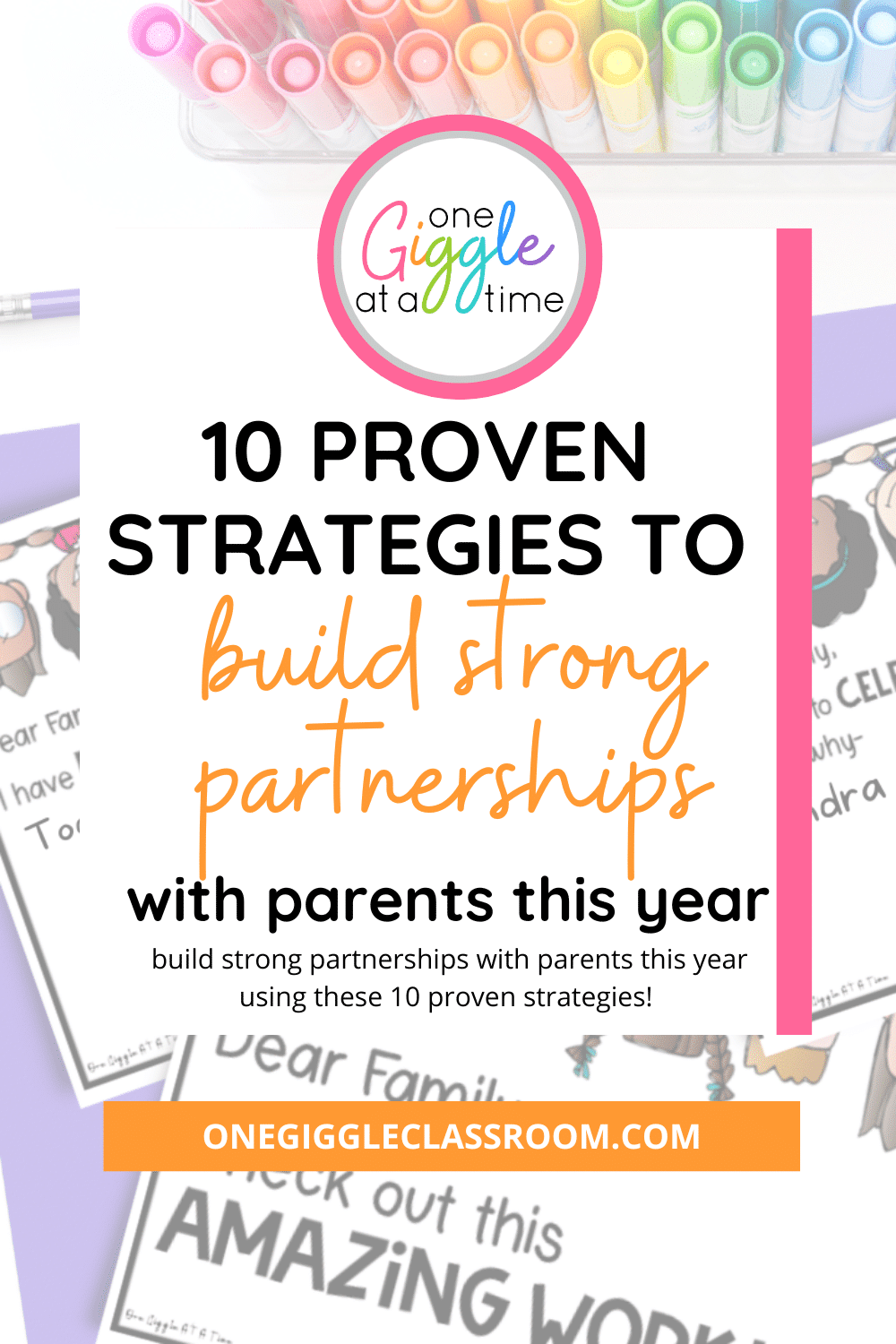 build strong partnerships with parents