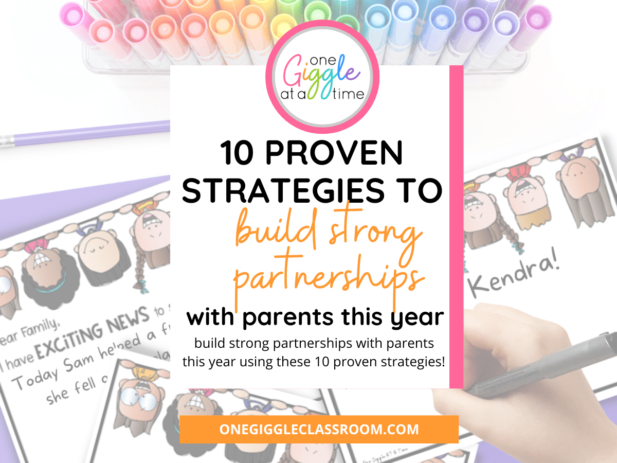 build strong partnerships with parents