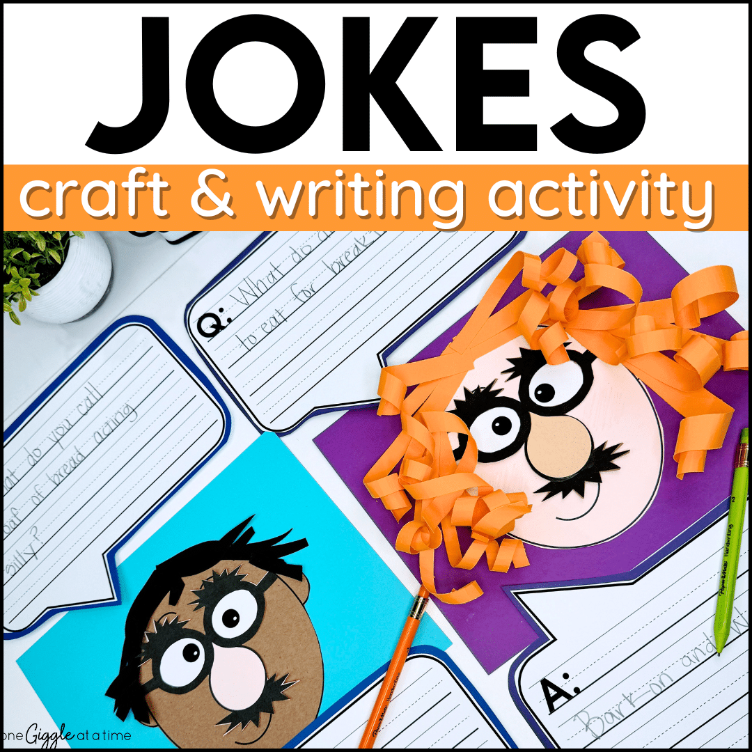 kid jokes craft and writing activity