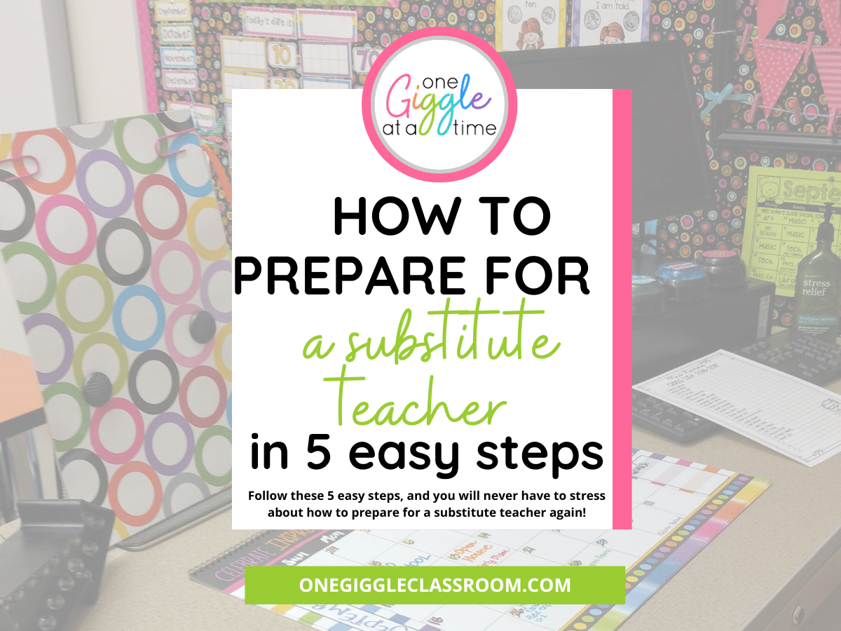 how to prepare for a substitute teacher