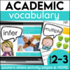 Vocabulary picture cards esl word of the day activities 2nd 3rd grade