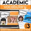 Vocabulary picture cards and activities for esl word of the day 3rd grade